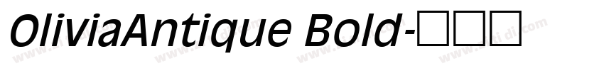 OliviaAntique Bold字体转换